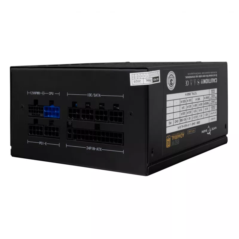 Fonte de alimentação White Shark GPSU-850W Admiral 850W
