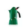 Cafeteira Moka BIALETTI Moka BREAK ALPINA — 3 chávenas, verde, alumínio, cabo de baquelite