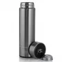 Extralink Smart Travel Mug prateado, caneca térmica com visor LED