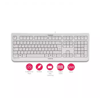 Teclado CHERRY KC 1000 Home USB layout suíço cinzento