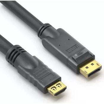 PureLink PI5110-010 adaptador de cabo de vídeo 1 m DisplayPort HDMI preto (PI5110-010)