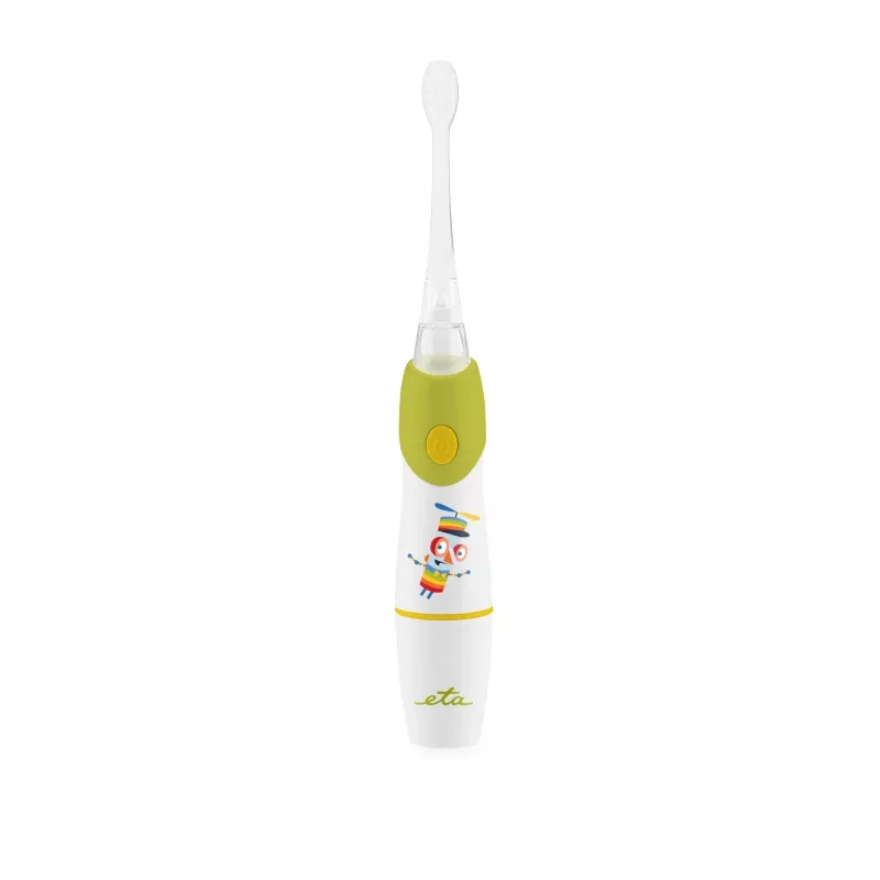 Escova de dentes sónica para criança ETA SONETIC a pilhas verde 1 cabo + 1 cabeça de escova 160 mm