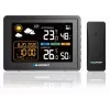 Estação meteorológica BLAUPUNKT WS30BK com sensor exterior sem fios, LCD a cores, relógio, alarme, barómetro, °C, 1 sensor