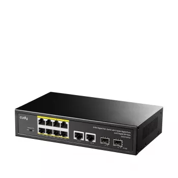 Switch de rede Cudy GS1010PS2 não gerido Gigabit Ethernet (10/100/1000) Power over Ethernet (PoE) preto