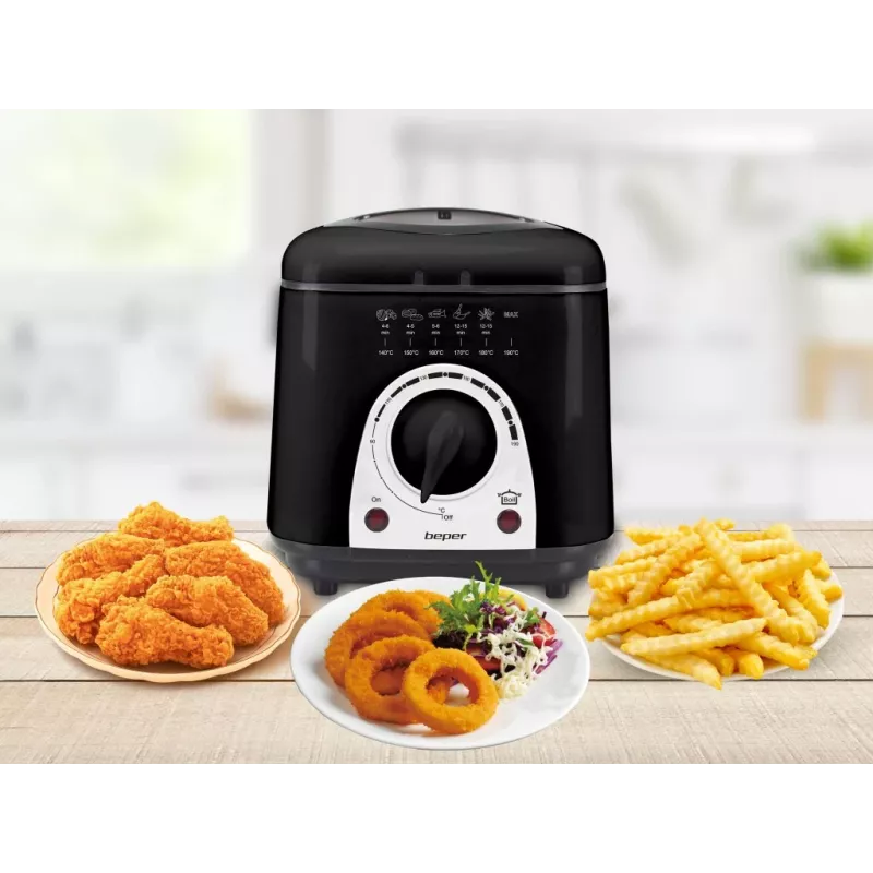 Fritadeira elétrica Beper P101FRI100, 1000 W de potência, 2 L de capacidade