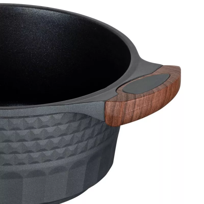 Utensílios de cozinha Resto Kitchenware Capella 2,6 L redondo preto madeira
