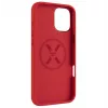 Capa traseira FIXED para Apple iPhone 16 Plus — MagFlow silicone líquido, vermelho