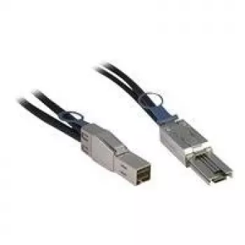 Inter-Tech - Cabo SAS externo - SAS 12Gbit/s - 36 pinos 4x Mini MultiLane blindado (M) para 4x Mini MultiLane SAS blindado (SFF-8088), 26 pinos (M) - 1,0m - preto (88885007)