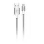 Cabo Micro-USB Devia Pheez Series 5V 2.4A 2m – cinzento
