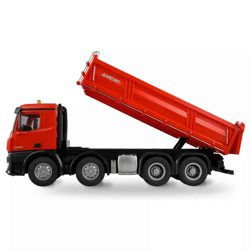 Amewi Mercedes-Benz Arocs basculante 8x4/4 4WD 1:18 RTR vermelho (22693)