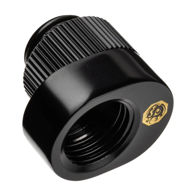 Extension Offset (pack de 2) BitsPower BPTA-PAM-GB — preto, conectores angulares para refrigeração líquida de PC
