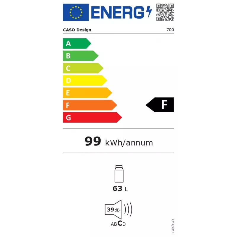 Caso | Barbecue Cooler | S-R | Classe de eficiência energética A | Encastre | Aço inoxidável