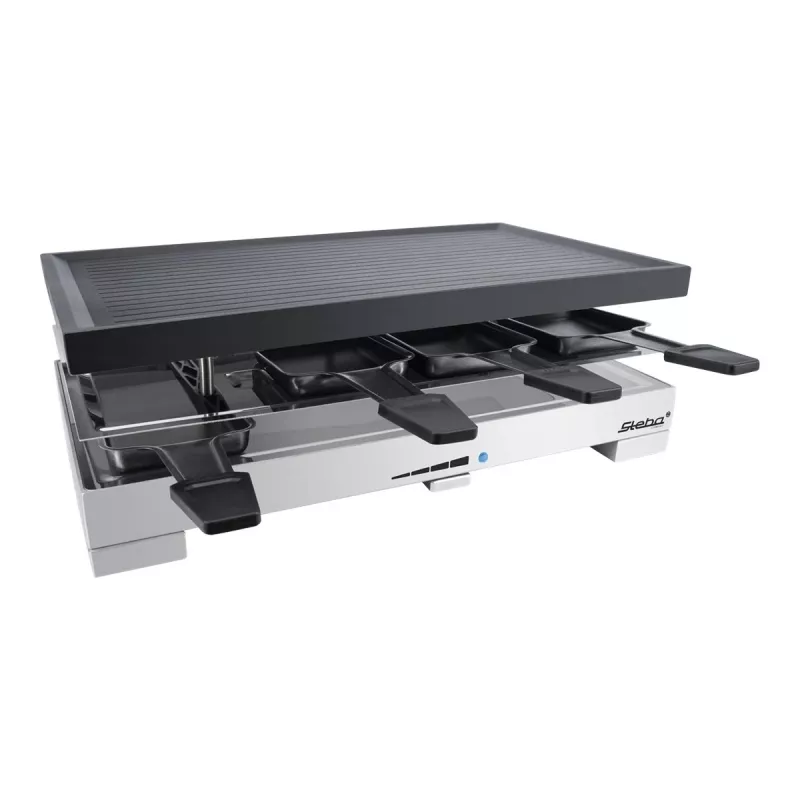 Steba RC 68 - Grelhador de raclette - 1,2 kW - preto/aço inoxidável