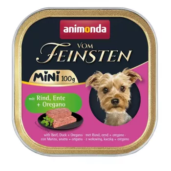 ANIMONDA Vom Feinsten Adult Mini vaca, pato e orégãos - alimento húmido para cães - 100g