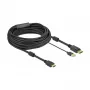 Adaptador de cabo de vídeo DeLOCK 85968 10 m HDMI Type-A DisplayPort USB Type-A preto