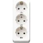 Tomada tripla Schuko Jung sem descarga de tração, aws 10 S 23 LA WW (10S23LAWW)