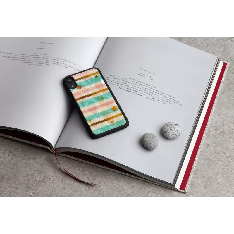 Capa de proteção para telemóvel iKins para iPhone XR — capa de proteção menta e preta