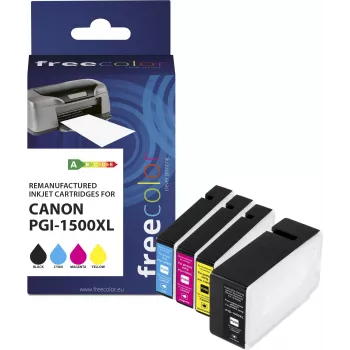 Multipack de cartuchos Freecolor Canon PGI-1500XL BK/C/M/Y