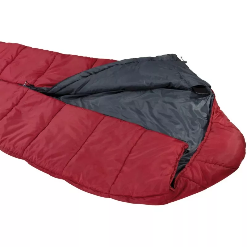 Saco-cama múmia High Peak Century 300 poliéster cinzento vermelho 230 cm