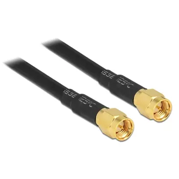 Cabo coaxial DeLOCK 88891 LMR195 5m preto