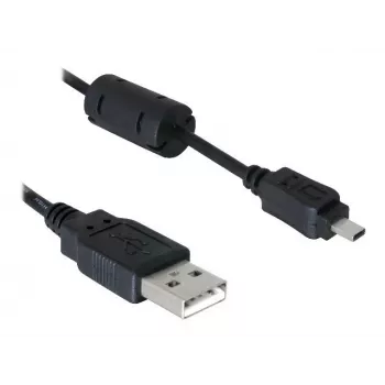 Cabo USB DeLOCK 1,83 m preto ficha/conector fêmea niquelado