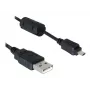 DeLOCK 82414 Cabo USB para conector de câmara digital (Nikon 8 pinos UC-E6), 1,83 m, preto