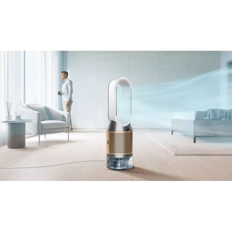 Purificador de ar Dyson Purifier Humidify + Cool De-Nox 62.4 dB 45 W dourado branco