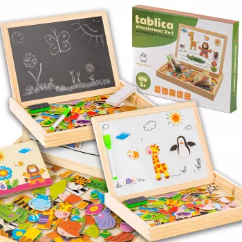 Extralink Toys quadro de giz e magnético educativo de dupla face