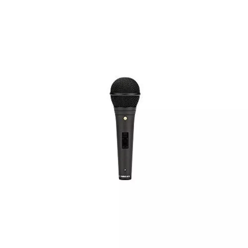 Microfone dinâmico de palco RODE M1-S — 75–18000 Hz, sensibilidade -56 dB, saída 320 Ω, 187 mm, 360 g, preto