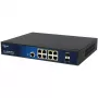 Switch PoE gerido de 10 portas ALLNET ALL-SG8610PMJ com 8 portas PoE+ e 2 portas uplink