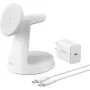 Anker MagGo 3-in-1 Estação de carregamento sem fios Qi2, branco, 15 W (B25M4G21)