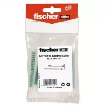 Fischer 502735 Fill & Fix misturador estático de substituição, 6 unid.