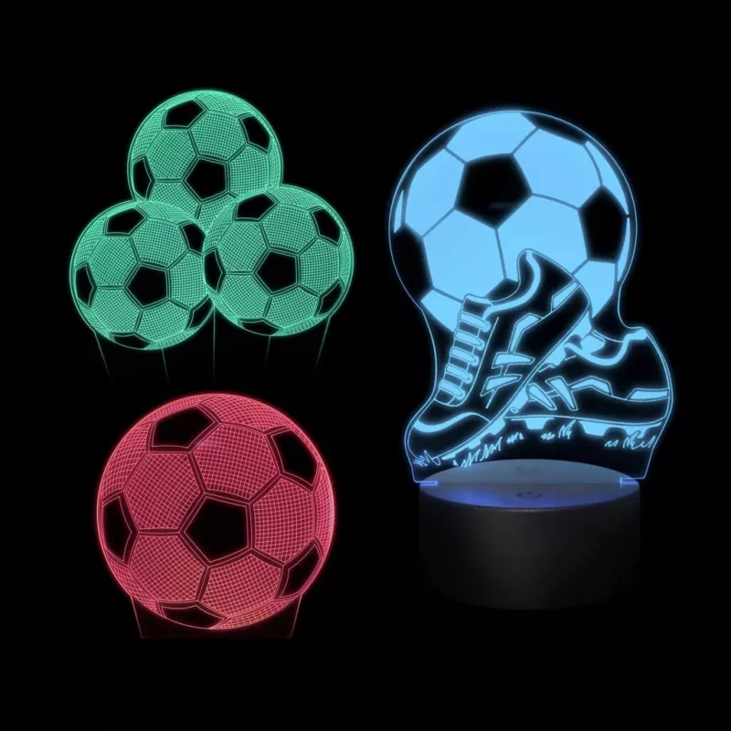 Lâmpada de mesa MANTA SNL124RGB esferas de decoração de luz 3D RGB, LED com mudança de cor, iluminação decorativa