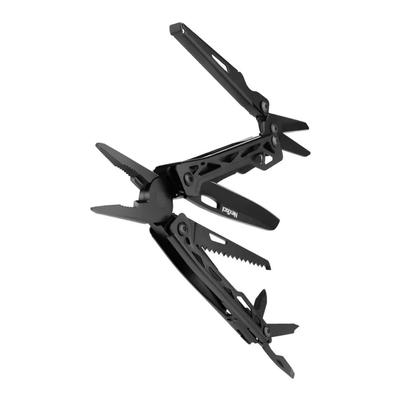 Multiferramenta Nextool NE20151 – 11-em-1 multiferramenta dobrável, preta, comprimento fechada 10,6 cm, peso 256 g, profundidade 21 mm, largura 36 mm