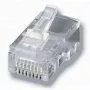 Ficha modular Equip para cabo plano, RJ-45 (8P8C), transparente, 0,65 g, 11,7 mm, 21,3 mm, 7,2 mm