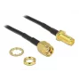 Cabo coaxial DeLOCK 88876 RP-SMA Standard 0,2 m preto