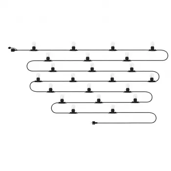 Garland 20m + 22 lâmpadas de filamento
