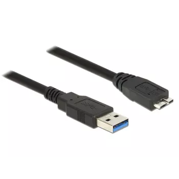 Cabo USB DeLOCK 85074 USB 3.2 Gen 1 2 m USB A Micro-USB B preto
