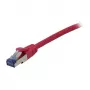 Cabo patch RJ45 - CAT6A 500 MHz - 0,5 m - rosa - S-STP(S/FTP) - componentes testados (certificado GHMT) - AW
