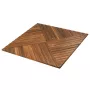 ARTELEGNO Base para pratos em madeira de nogueira 33 cm