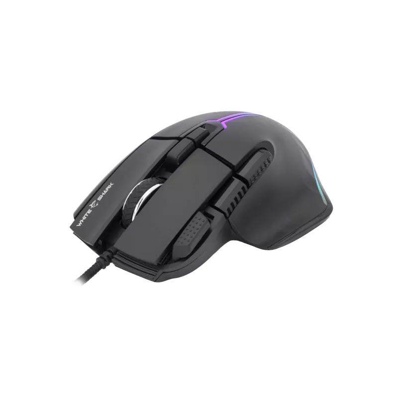 Rato White Shark MARROK preto USB Type-A