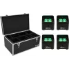 Conjunto de luz LED para trave EUROLITE TL-4 4x com mala de transporte
