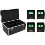 Conjunto de luz LED para trave EUROLITE TL-4 4x com mala de transporte