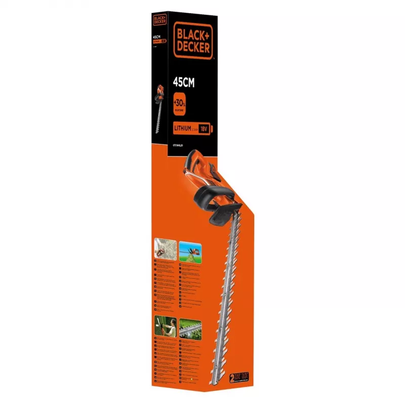 Black & Decker GTC1845L20 corta-sebes a bateria lâmina dupla 2600 g (B667995)