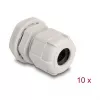 Prensa-cabos M20 DELOCK, plástico, cinzento, pack de 10