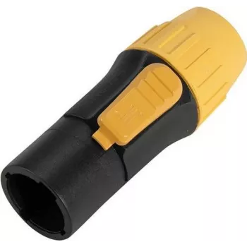 Conector de cabo de alimentação EUROLITE SAC3MX protegido IP, bloqueável 3 pinos, para exterior e interior