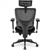 Cadeira de escritório Sharkoon OfficePal C40 — preta, design ergonómico, altura ajustável