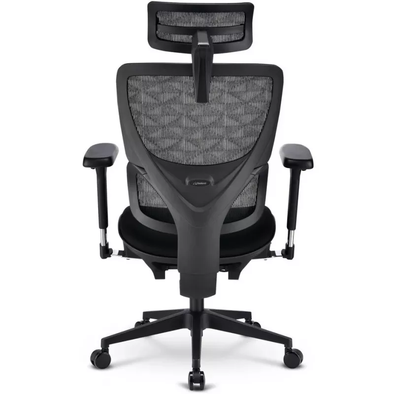 Cadeira de escritório Sharkoon OfficePal C40 — preta, design ergonómico, altura ajustável