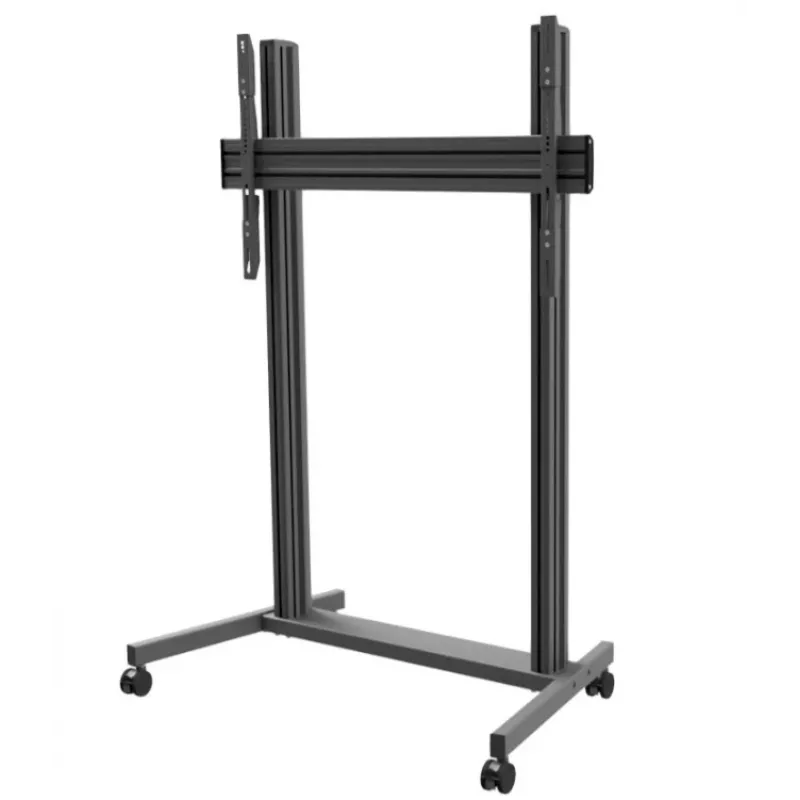 Carrinho de videoconferência EDBAK TRE200 LFD para monitor, suporte móvel para ecrãs planos grandes