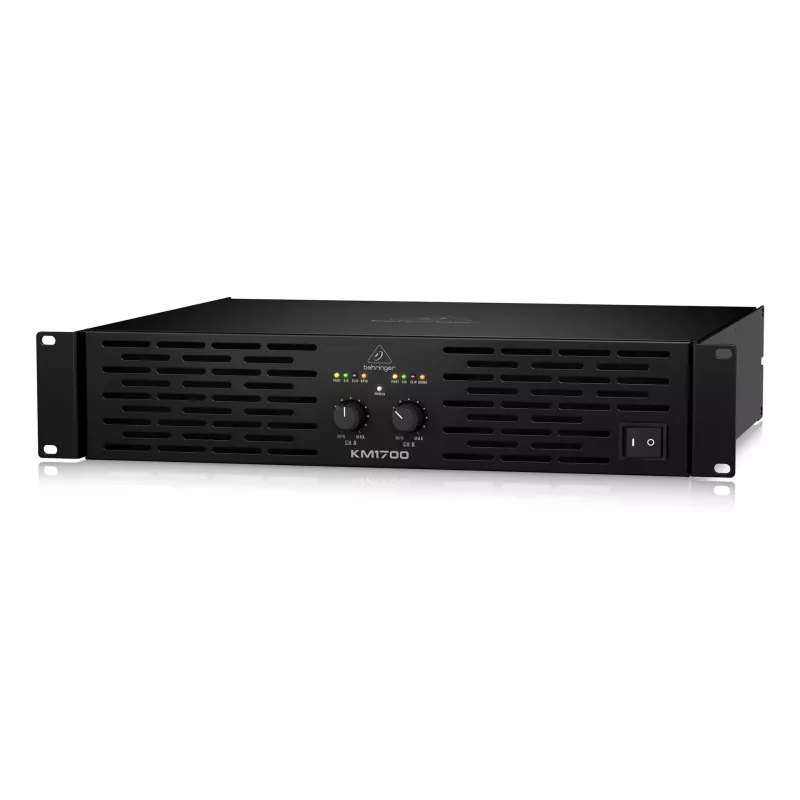 Amplificador de áudio Behringer KM1700 atuação/palco preto